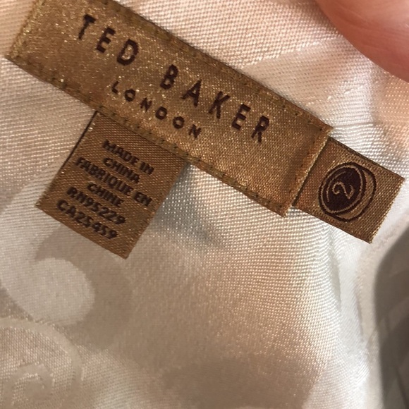 Ted Baker London Reikod Dress Front Zipper Textured Size 2 Black - Picture 9 of 12